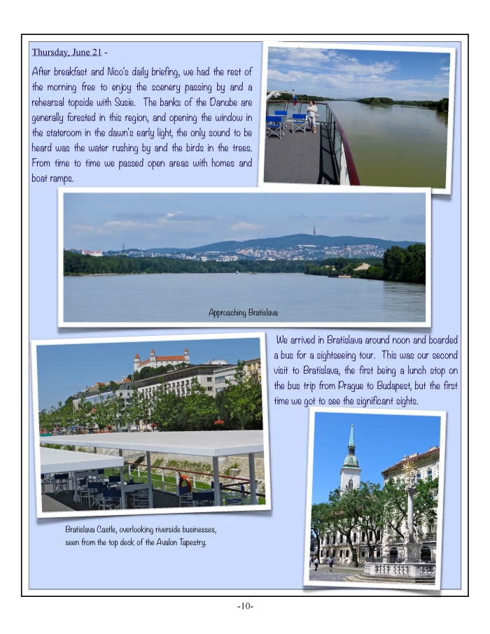 The Danube, 2012 Tour, 10