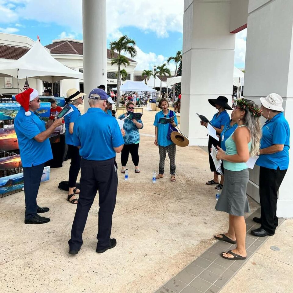 Caroling at Santa’s Village Marine Corps Base Hawai’i